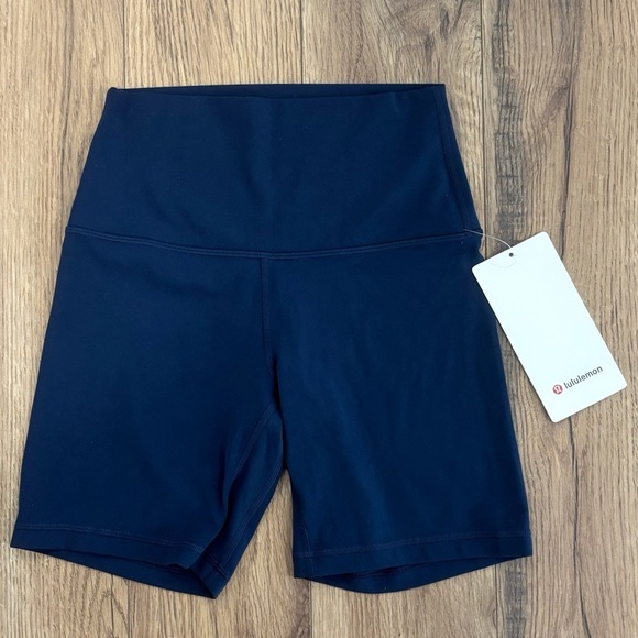 NWT Lululemon Align High Rise Shorts 6” In Club Blue Size 4 - Picture 2 of 7